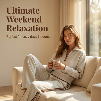 Women's Half-Zip Tracksuit Set