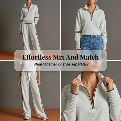 Women's Half-Zip Tracksuit Set