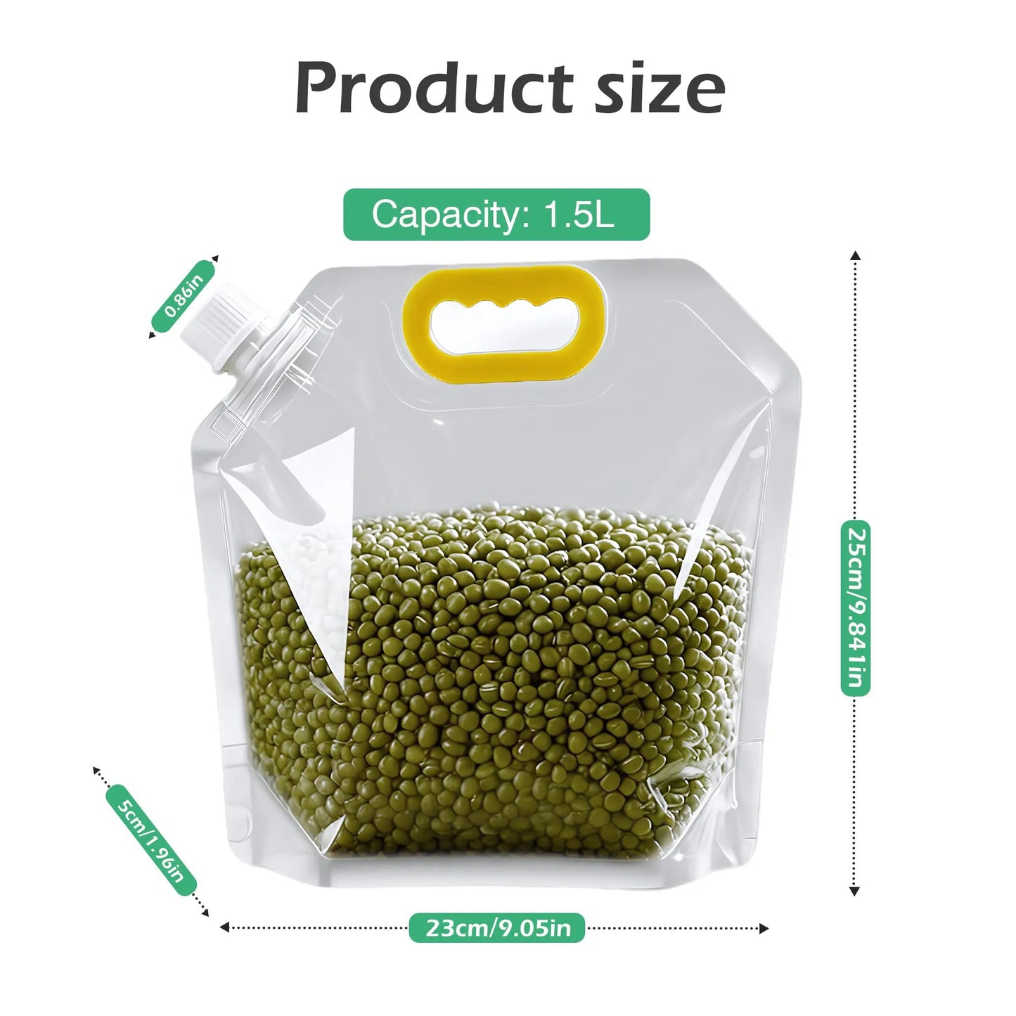 Reusable Leak-Proof Food Storage Sealed Bags with Portable Handle