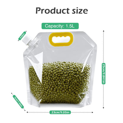 Reusable Leak-Proof Food Storage Sealed Bags with Portable Handle