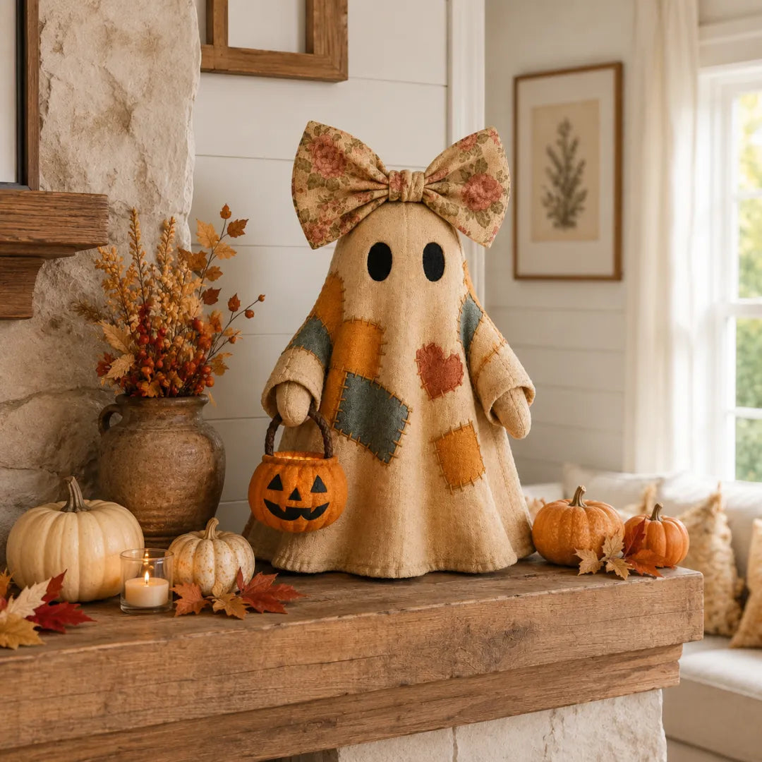 ⚡️Last Day 60% OFF-Lighted Vintage Patchwork Ghost