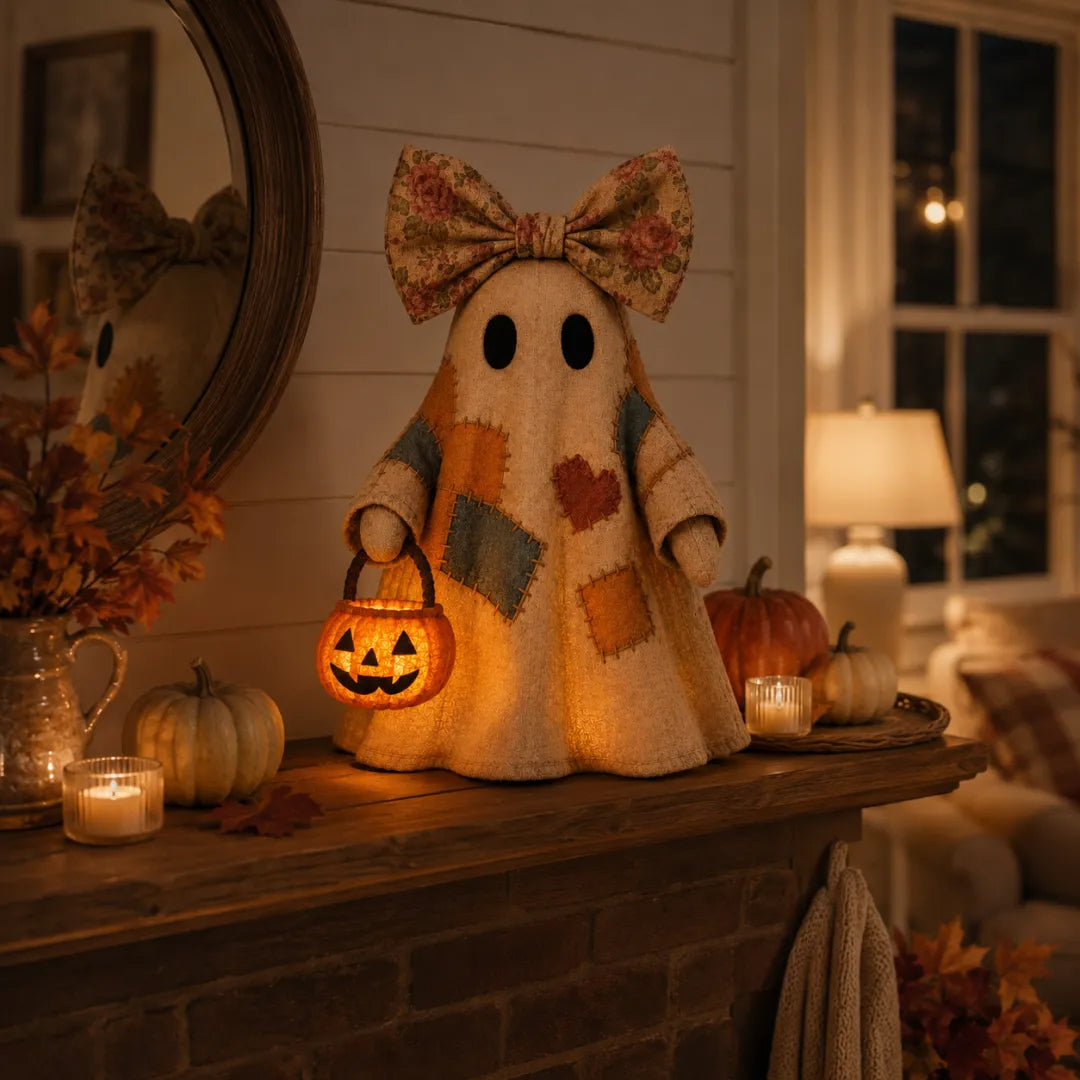 ⚡️Last Day 60% OFF-Lighted Vintage Patchwork Ghost