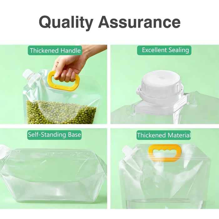 Reusable Leak-Proof Food Storage Sealed Bags with Portable Handle
