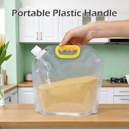 Reusable Leak-Proof Food Storage Sealed Bags with Portable Handle