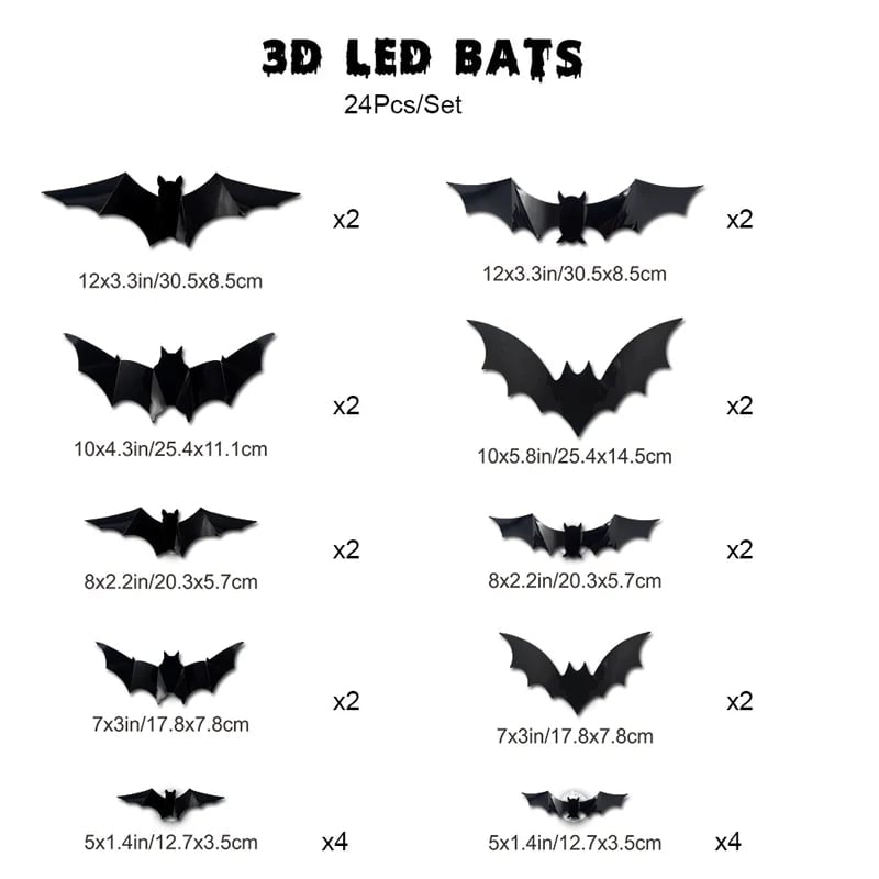🎃 EARLY HALLOWEEN 49% OFF 🦇Halloween 3D Bat LED Wall Light Decor