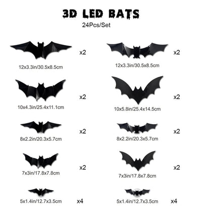 🎃 EARLY HALLOWEEN 49% OFF 🦇Halloween 3D Bat LED Wall Light Decor