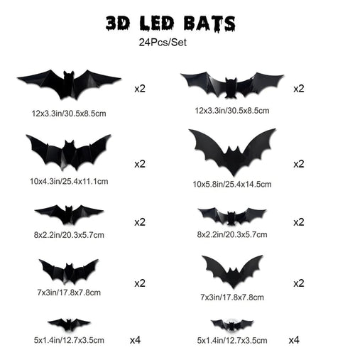 🎃 EARLY HALLOWEEN 49% OFF 🦇Halloween 3D Bat LED Wall Light Decor