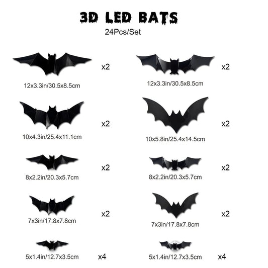 🎃 EARLY HALLOWEEN 49% OFF 🦇Halloween 3D Bat LED Wall Light Decor
