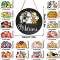 16 Pcs Interchangeable Welcome Sign for Front Door