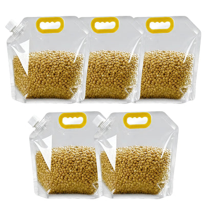 Reusable Leak-Proof Food Storage Sealed Bags with Portable Handle